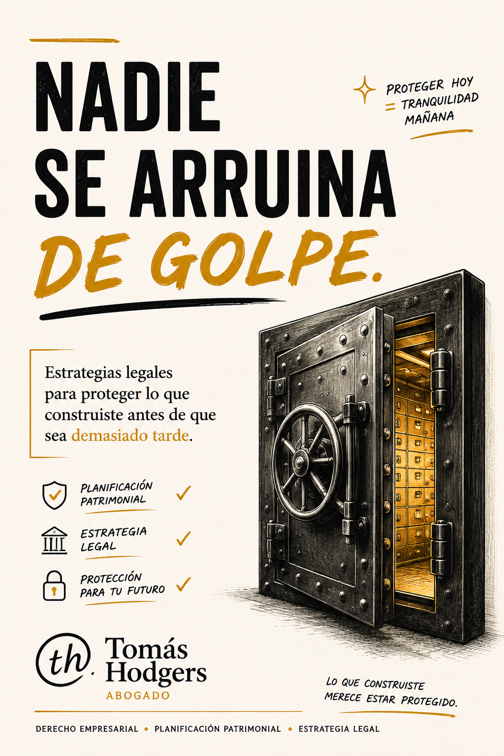 Nadie se arruina de golpe